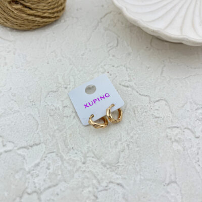 گوشواره زنانه ژوپینگ مدل موج کد E5968