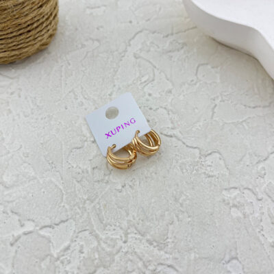 گوشواره زنانه ژوپینگ مدل حلقه ای کد E6079
