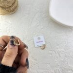 گوشواره زنانه ژوپینگ مدل برگ کد E6245