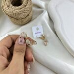 گوشواره زنانه ژوپینگ مدل برگ کد E6494