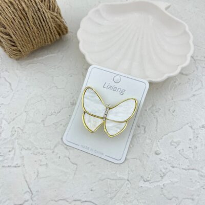 گل سینه زنانه مدل پروانه کد G4089