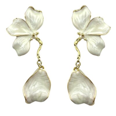 گوشواره زنانه ژوپینگ مدل گل پروانه کد E6190
