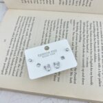 گوشواره زنانه مدل E5183 مجموعه 3 عددی