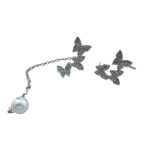 گوشواره زنانه مدل پروانه کد E5846