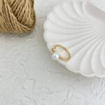انگشتر زنانه ژوپینگ مدل مروارید کد R4879
