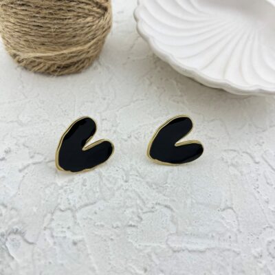 گوشواره زنانه میناکاری مدل برگ کد E5778