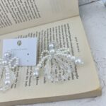 گوشواره زنانه مدل پاپیون مرواریدی کد E5245