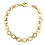دستبند زنانه ژوپینگ طرح طلا کد B5085