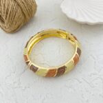 دستبند النگویی ( بنگل ) زنانه مدل مینا کاری کد B50101