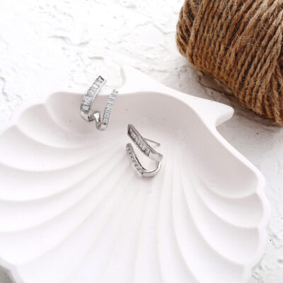 گوشواره زنانه مدل تنیسی کد E5363