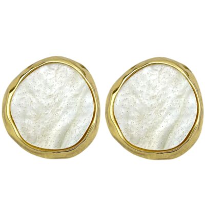 گوشواره زنانه مینیمال مدل میناکاری کد E6164