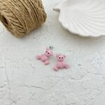 گوشواره زنانه مدل فانتزی طرح خرس کد E5685