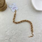 دستبند زنانه ژوپینگ مدل تراش طرح طلا کد B5427