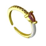 انگشتر زنانه مدل میناکاری رنگی کد R4976