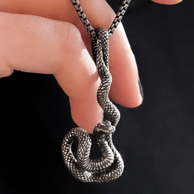 گردنبند مردانه مدل مار کد Men0012