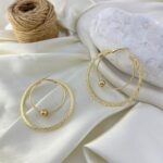 گوشواره زنانه مدل حلقه ای کد E6367