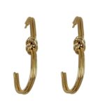 گوشواره زنانه ژوپینگ مدل گره ای کد E6497