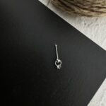 پیرسینگ بینی زنانه نقره مدل توپی کد P4798