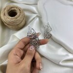 گوشواره زنانه مدل پروانه کد E6489
