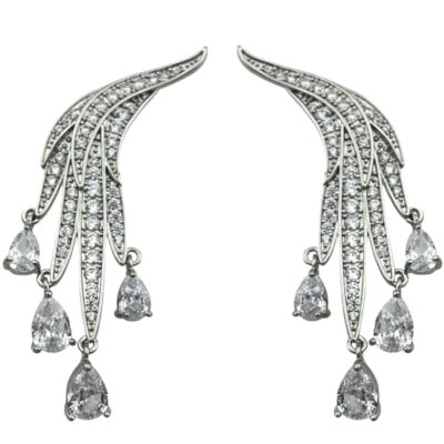 گوشواره زنانه مدل جواهری کد E5910