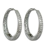 گوشواره زنانه ژوپینگ مدل نگین دار کد E6378