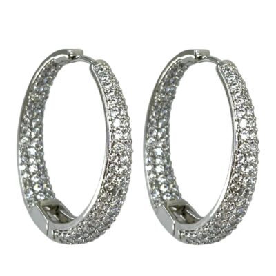 گوشواره زنانه ژوپینگ مدل نگین دار کد E6378
