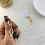 گوشواره زنانه ژوپینگ مدل لوزیکد E6289