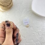 گوشواره زنانه ژوپینگ مدل نگین جواهری کد E6244