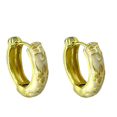 گوشواره زنانه میناکاری مدل گل کد E6414