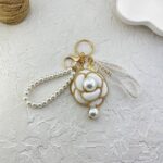 آویز کیف چارم بگ گل مروارید کد J4122