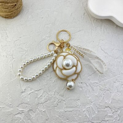 آویز کیف چارم بگ گل مروارید کد J4122
