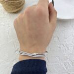 دستبند زنانه ژوپینگ بنگل مدل جواهری کد B5415