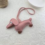 آویز کیف چارم بگ سگ چرمی کد J4093
