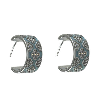 گوشواره زنانه میناکاری مدل ونکلیف کد E6423