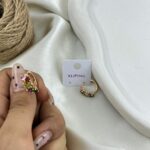 گوشواره زنانه ژوپینگ مدل قلب کد E6493
