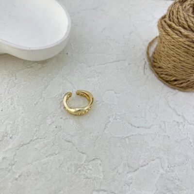 انگشتر زنانه مینیمال مدل توپی کد R51753