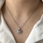گردنبند زنانه مدل صدف مروارید کد N1020
