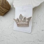 گل سینه زنانه مدل تاج کد G4082