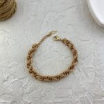 دستبند زنانه ژوپینگ مدل تراش طرح طلا کد B5427