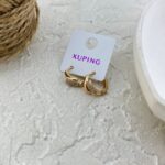 گوشواره زنانه ژوپینگ مدل نگین جواهری کد E6248