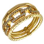 انگشتر زنانه ژوپینگ مدل تیفانی کد R5120