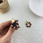 گوشواره زنانه مدل میناکاری کد E6214