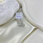 گوشواره زنانه ژوپینگ مدل گل جواهری کد E6333
