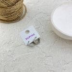 گوشواره زنانه ژوپینگ مدل گل جواهری کد E6308