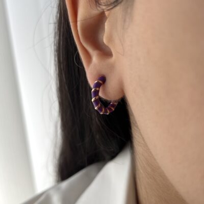 گوشواره میناکاری ژوپینگ کد E1030