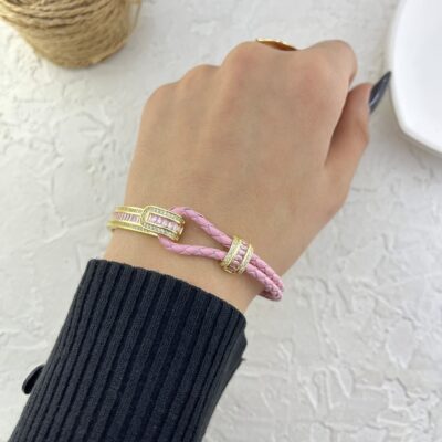 دستبند زنانه چرمی مدل قایق بادبانی کد B5439