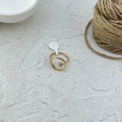 انگشتر زنانه ژوپینگ مدل نگین دار کد R51747