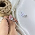 گوشواره زنانه ژوپینگ مدل نگین دار کد E6376