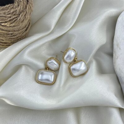 گوشواره زنانه مدل مروارید کد E6461