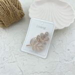 گل سینه زنانه مدل برگ کد G4073